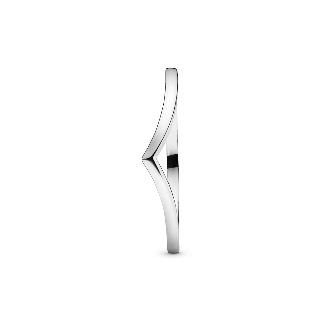 Polished Wishbone Ring