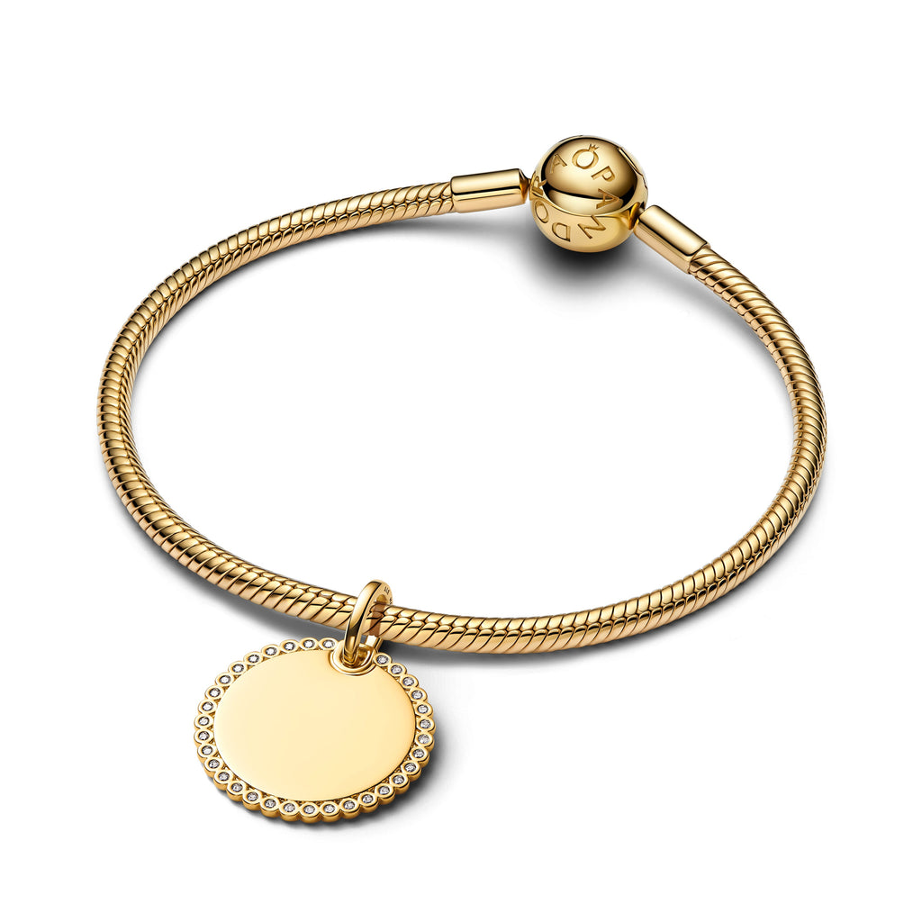 Engravable Round Tag Pendant