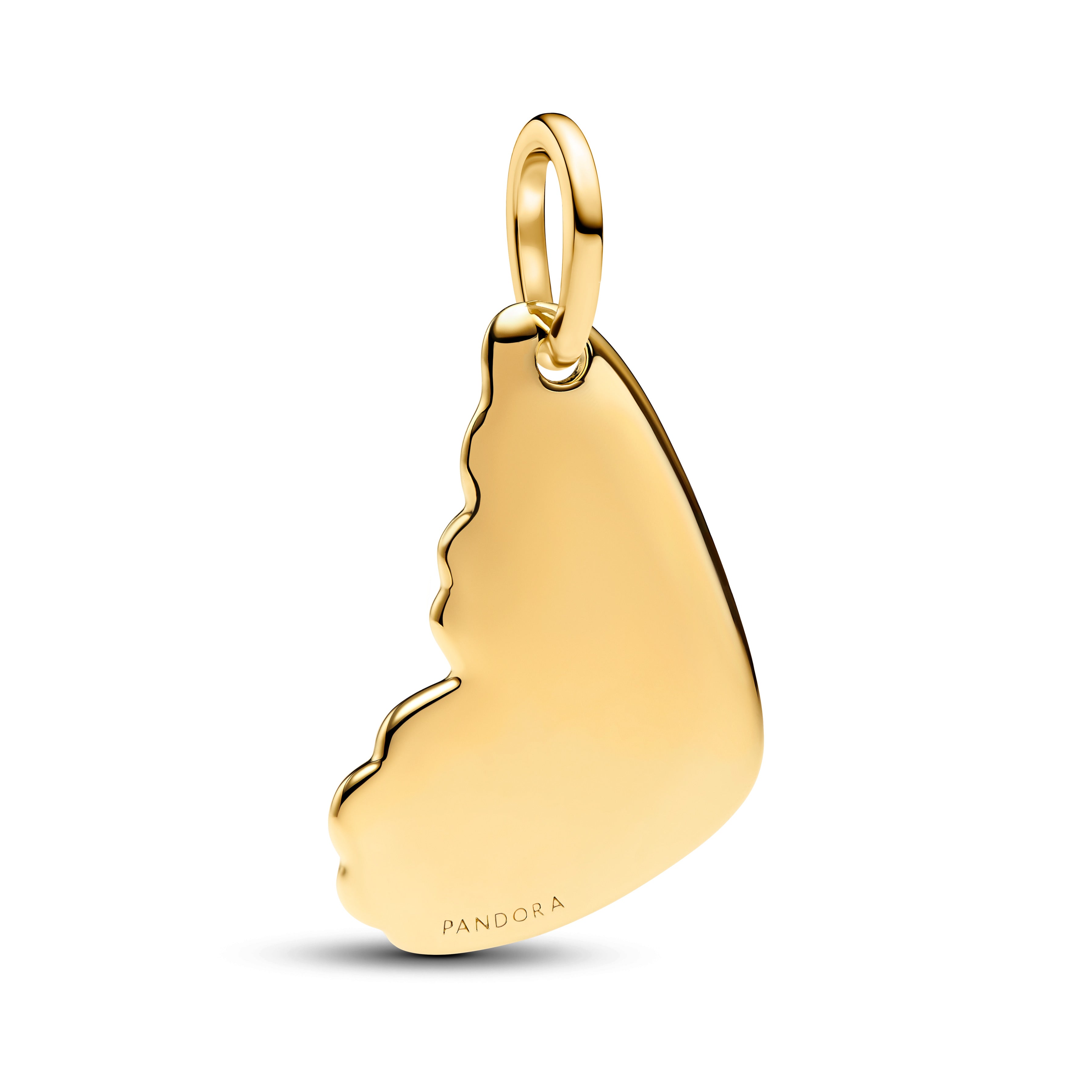 Engravable Butterfly Wing Tag Pendant