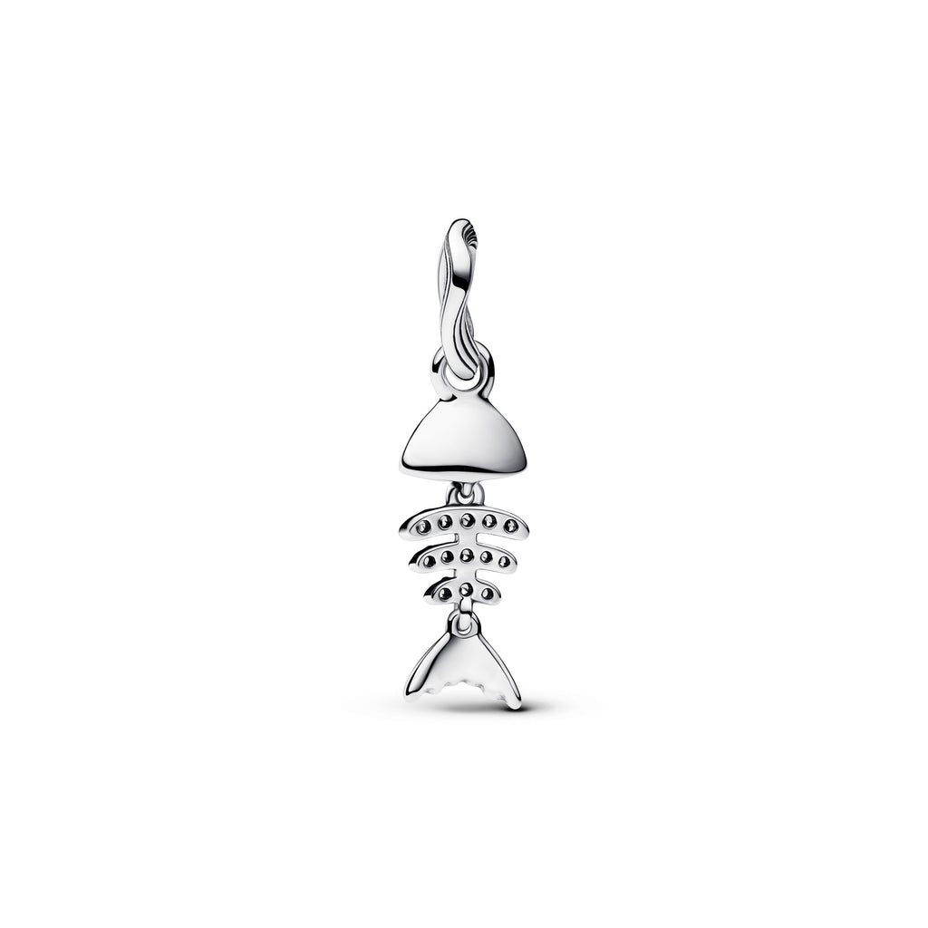 Turquoise-colored Fishbone Dangle Charm