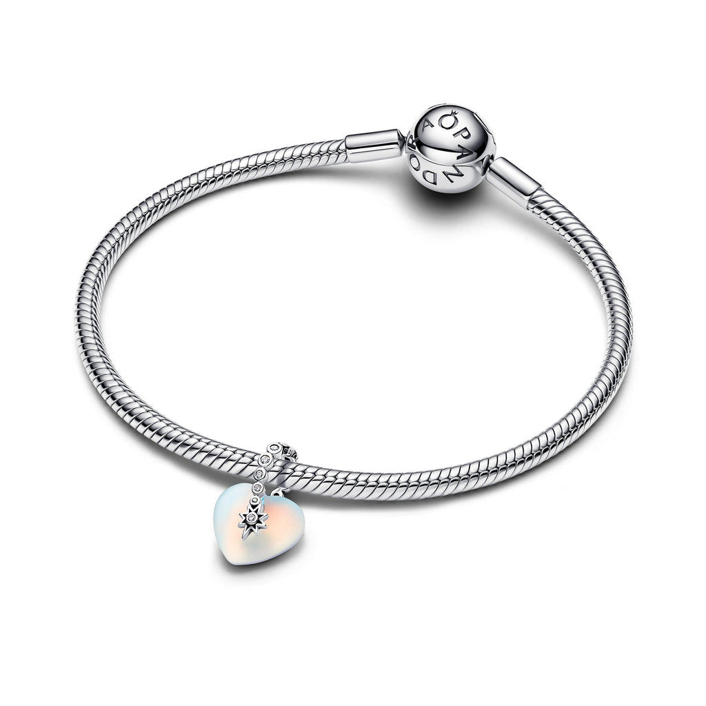 Shooting Star & Heart Dangle Charm