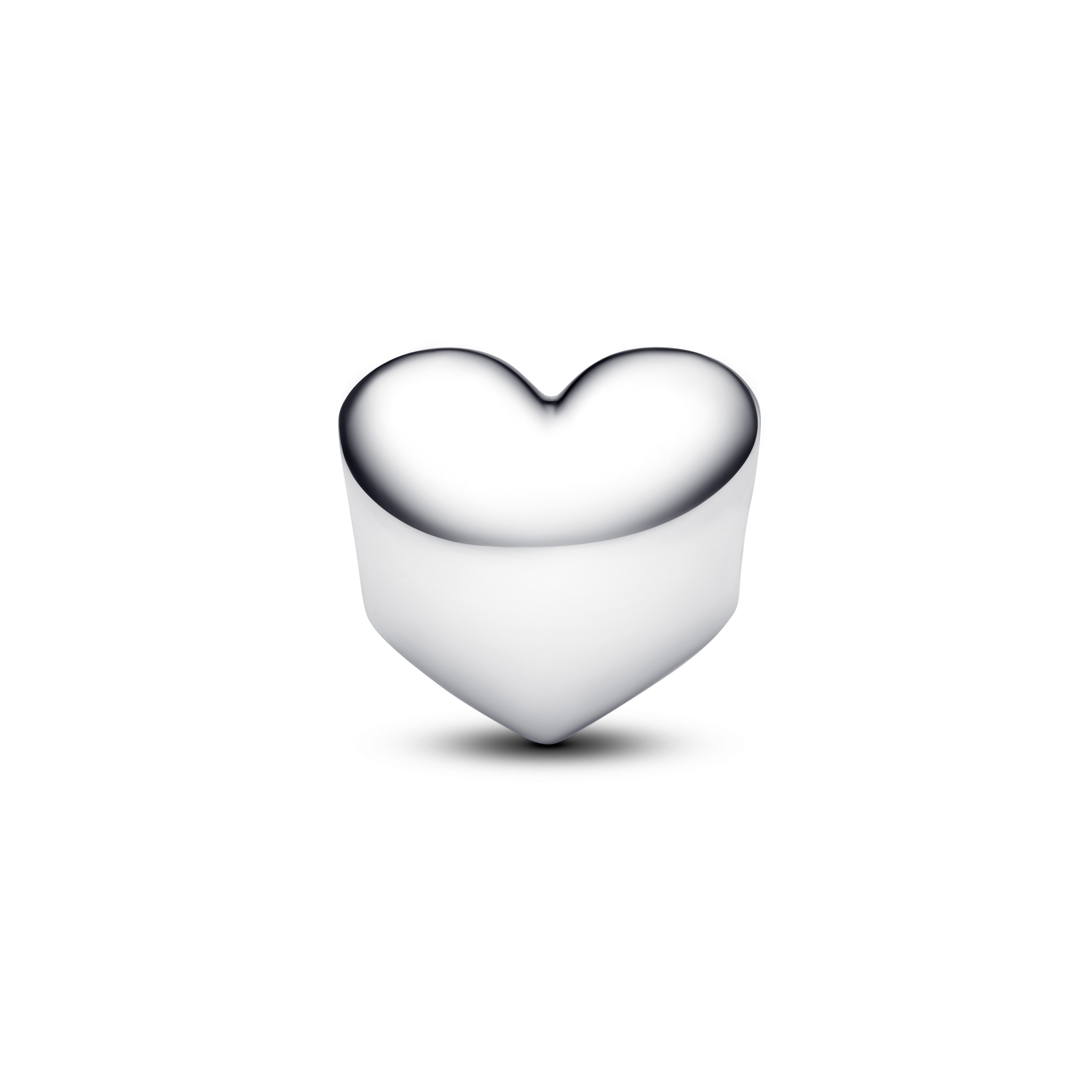 Engravable Red Stone Heart Charm