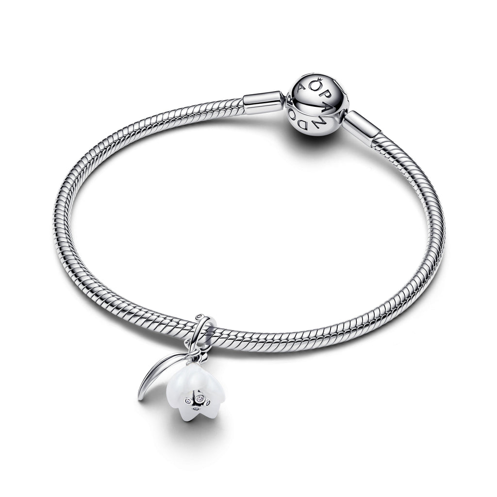 Snowdrop Flower Dangle Charm