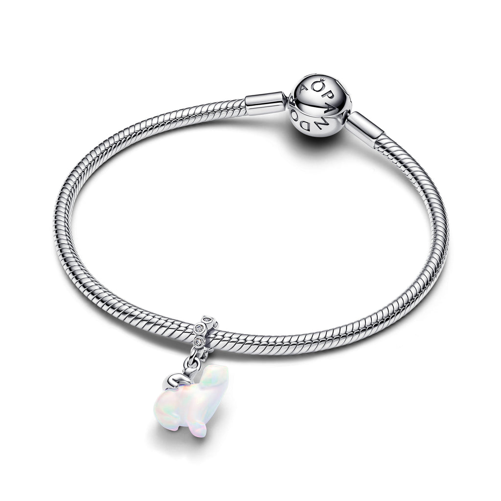 Polar Bear Mother & Cub Dangle Charm