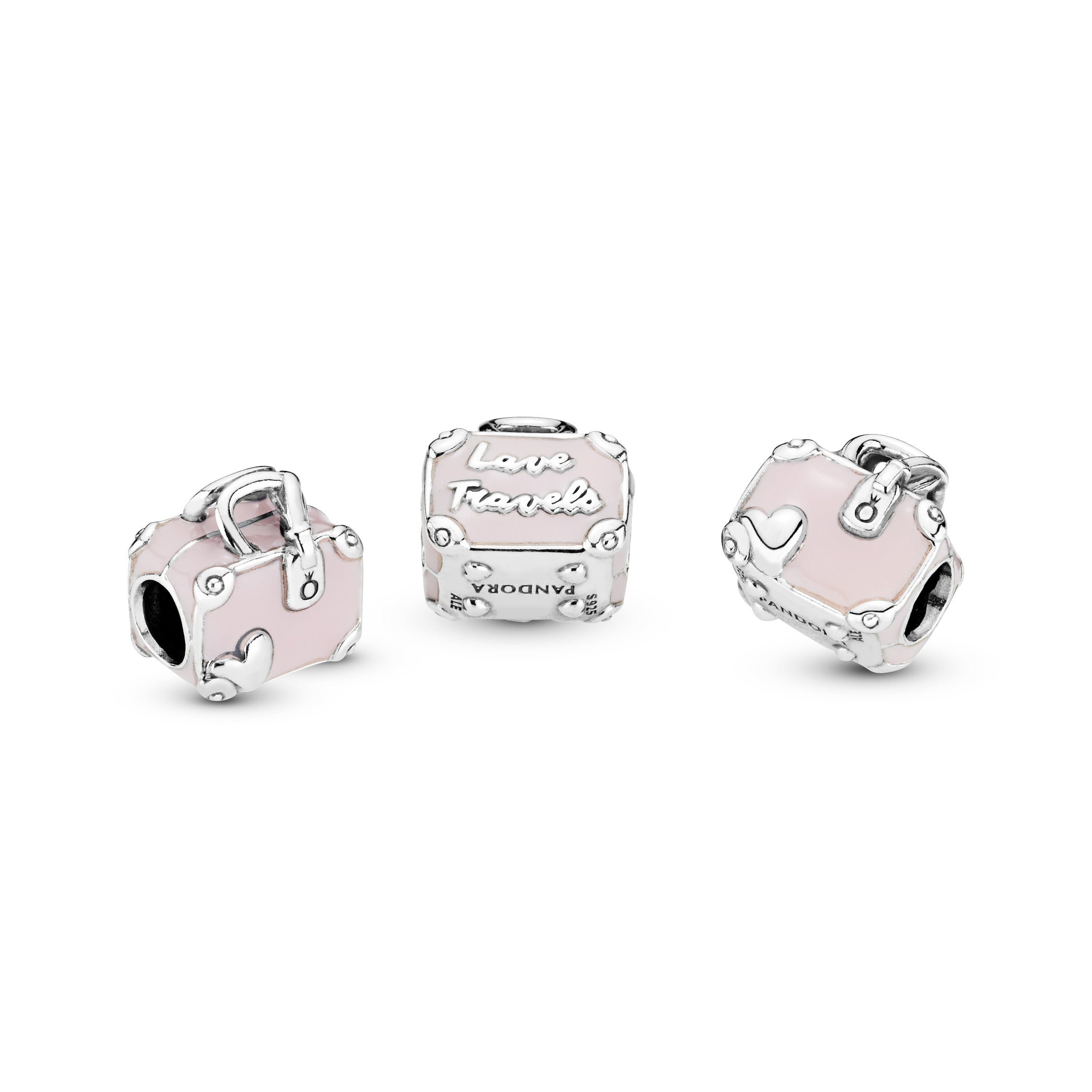 Pink Travel Bag Charm
