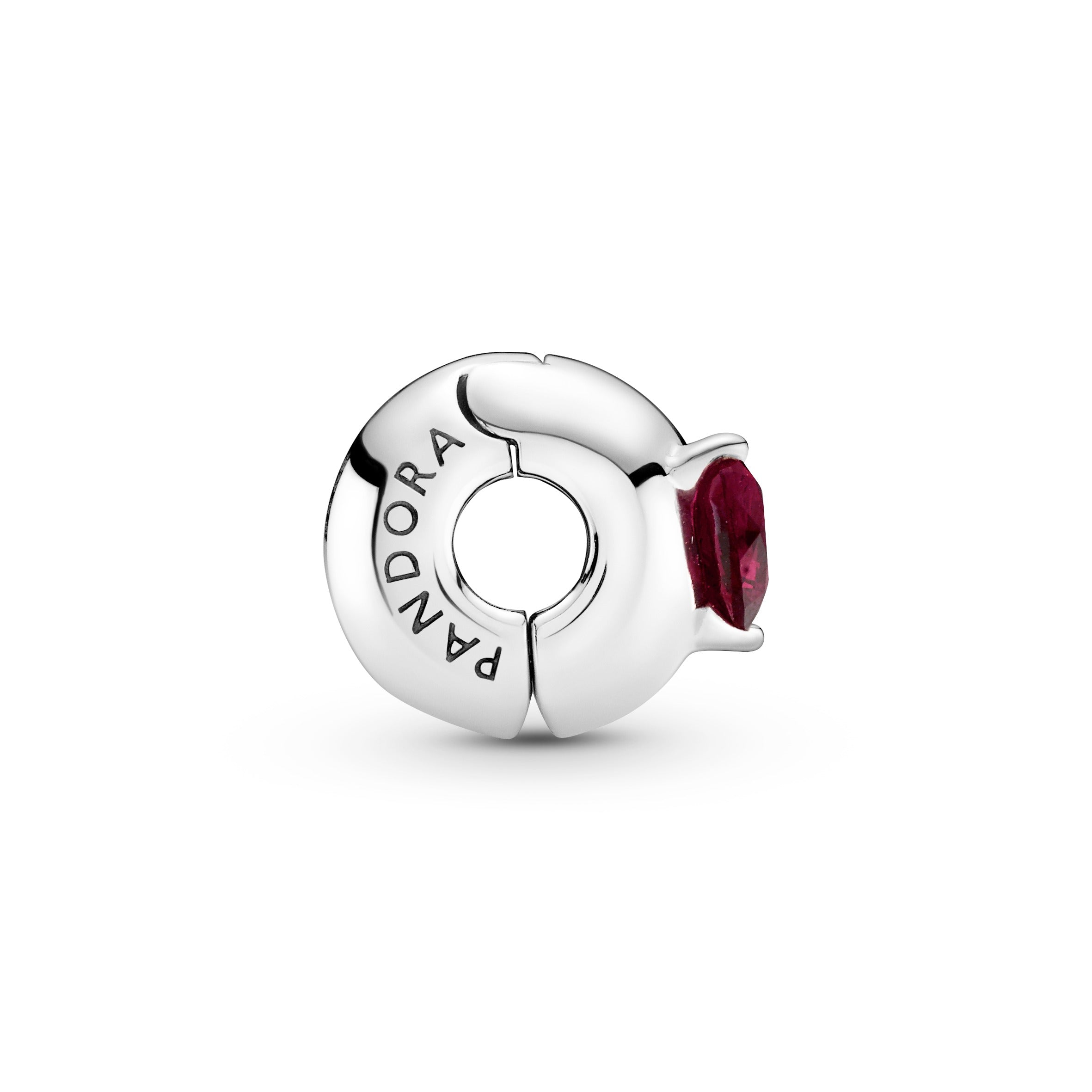 Red Heart Solitaire Clip Charm