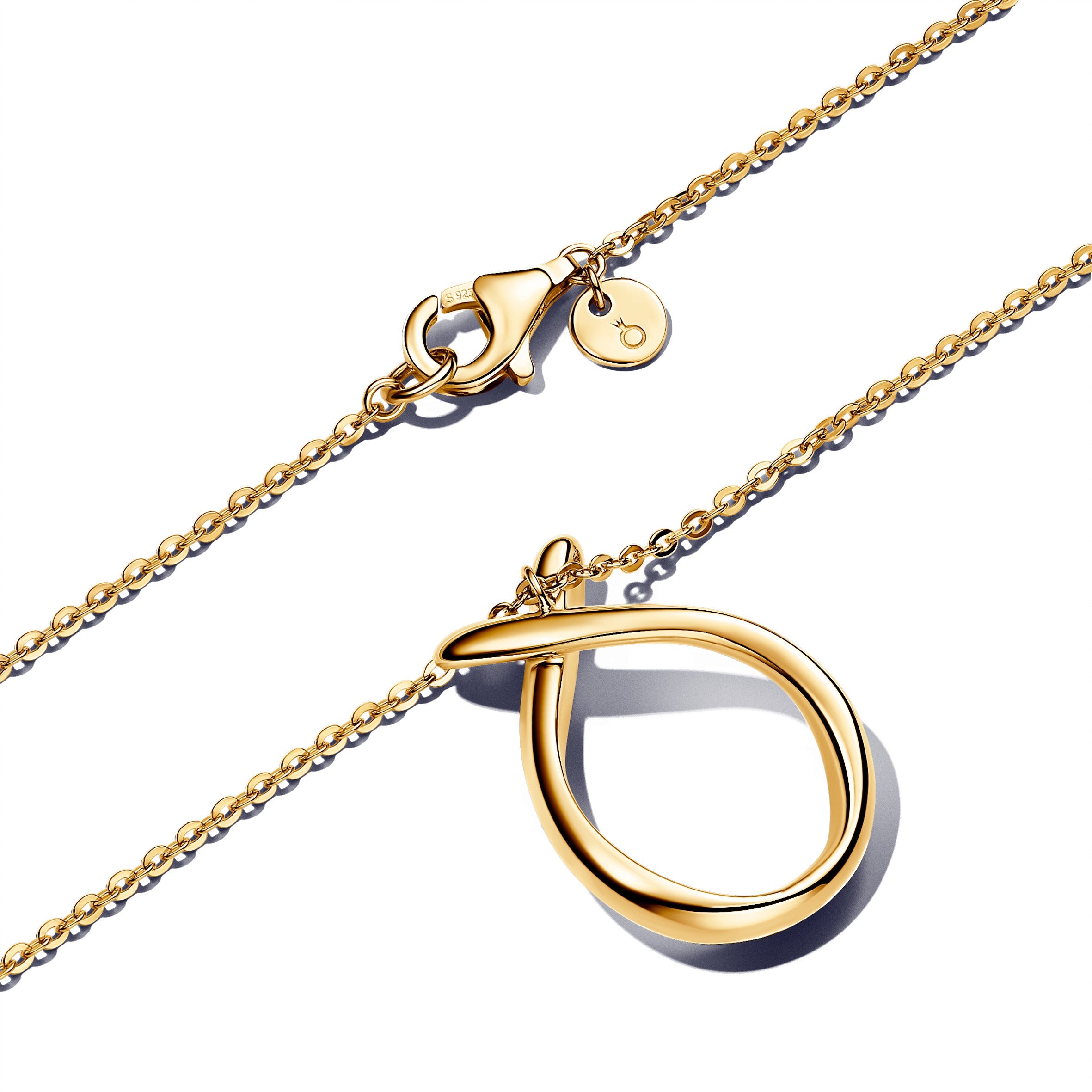 Organically Shaped Pendant Necklace